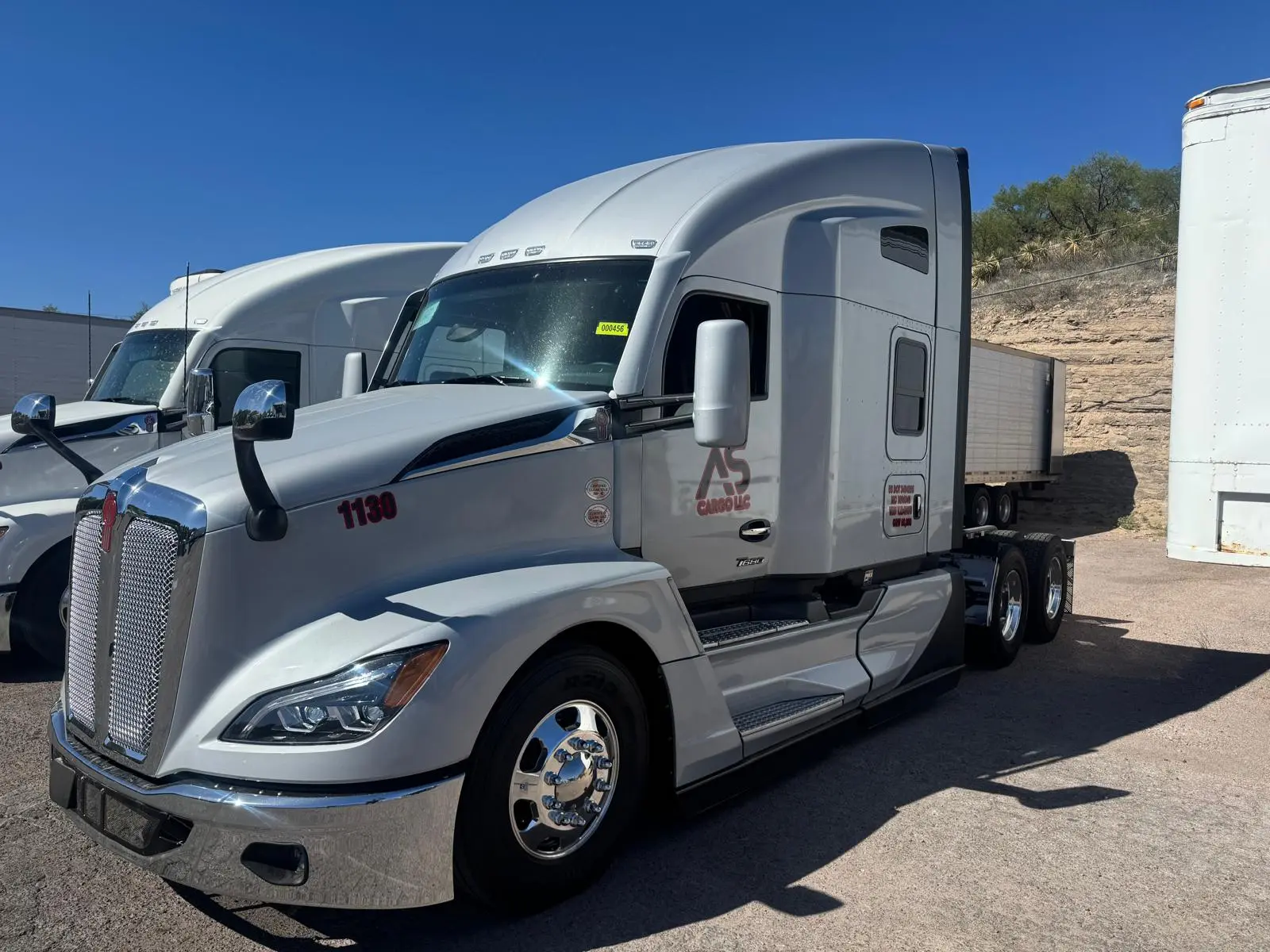 ASCargo truck navigating mountain routes in the Western United States